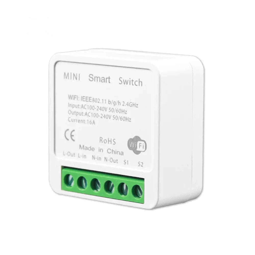 WiFi 16A Smart Light Switch Module with App and Voice Control-2Pcs