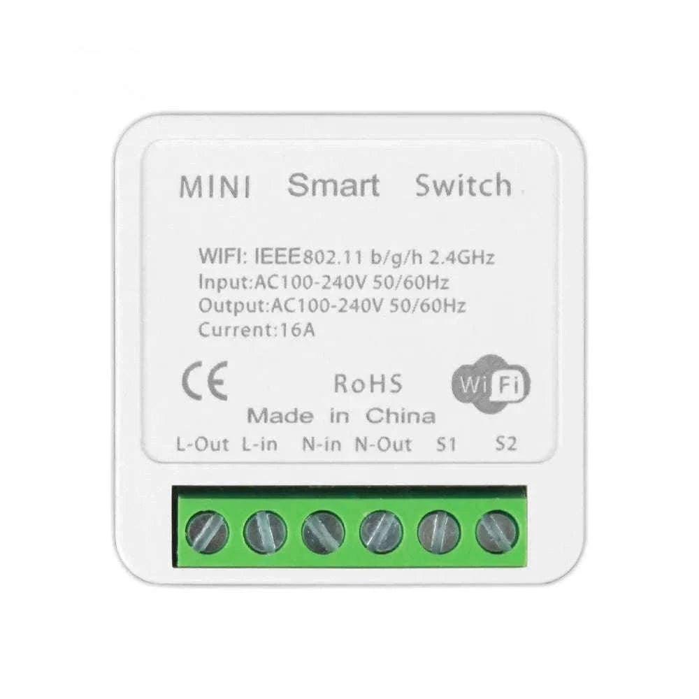 WiFi 16A Smart Light Switch Module with App and Voice Control-2Pcs