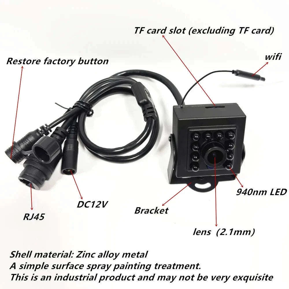 WiFi Bird Box Camera 5MP PoE Mini Nest Camera with Night Vision-2MP Package EU / 2.8mm