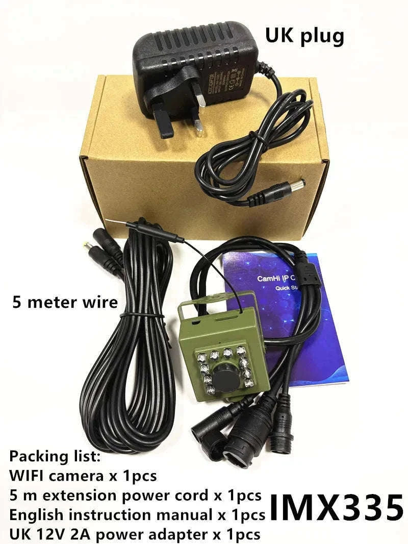 WiFi Bird Nest Camera with Motion Detection and Night Vision-SONY IMX335