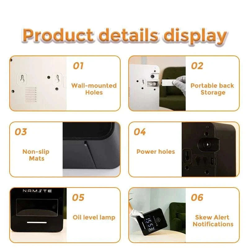 WiFi Bluetooth Aromatherapy Diffuser 300ML for Large Spaces-WIFI bluetooth White / EU / United States