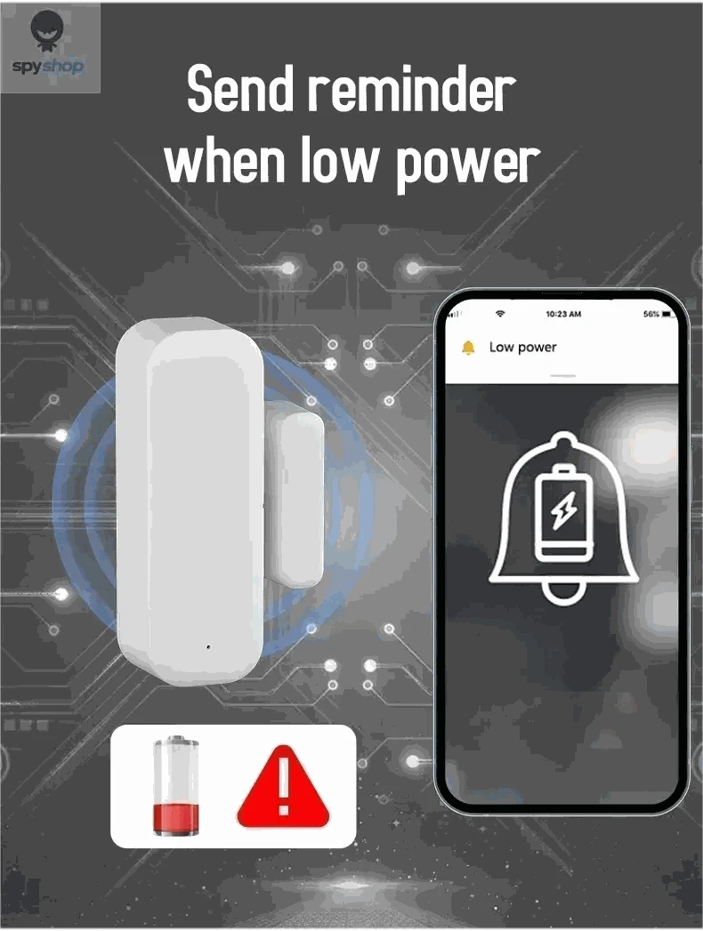 WiFi Door and Window Sensor – Smart Alerts and Easy App Control-Default Title