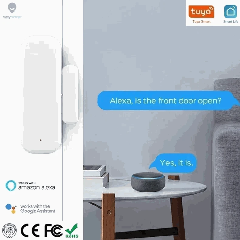 WiFi Door and Window Sensor – Smart Alerts and Easy App Control-Default Title