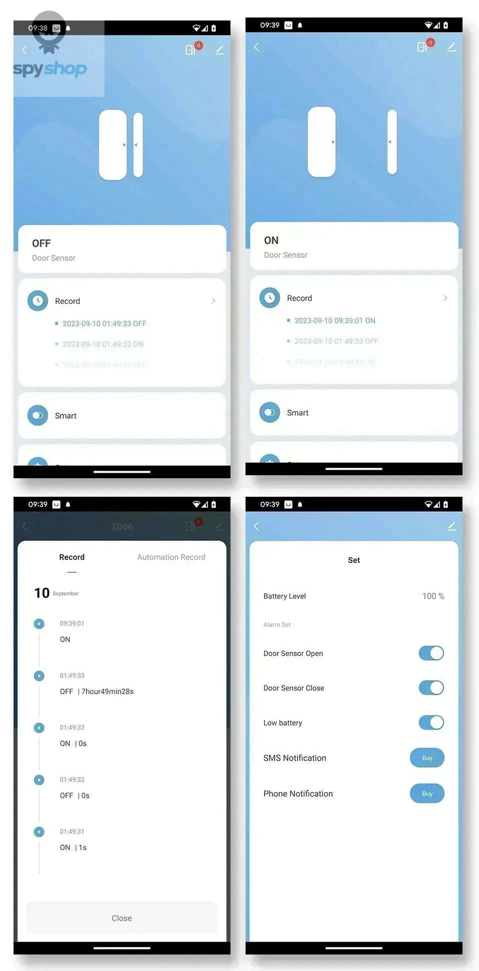 WiFi Door and Window Sensor – Smart Alerts and Easy App Control-Default Title