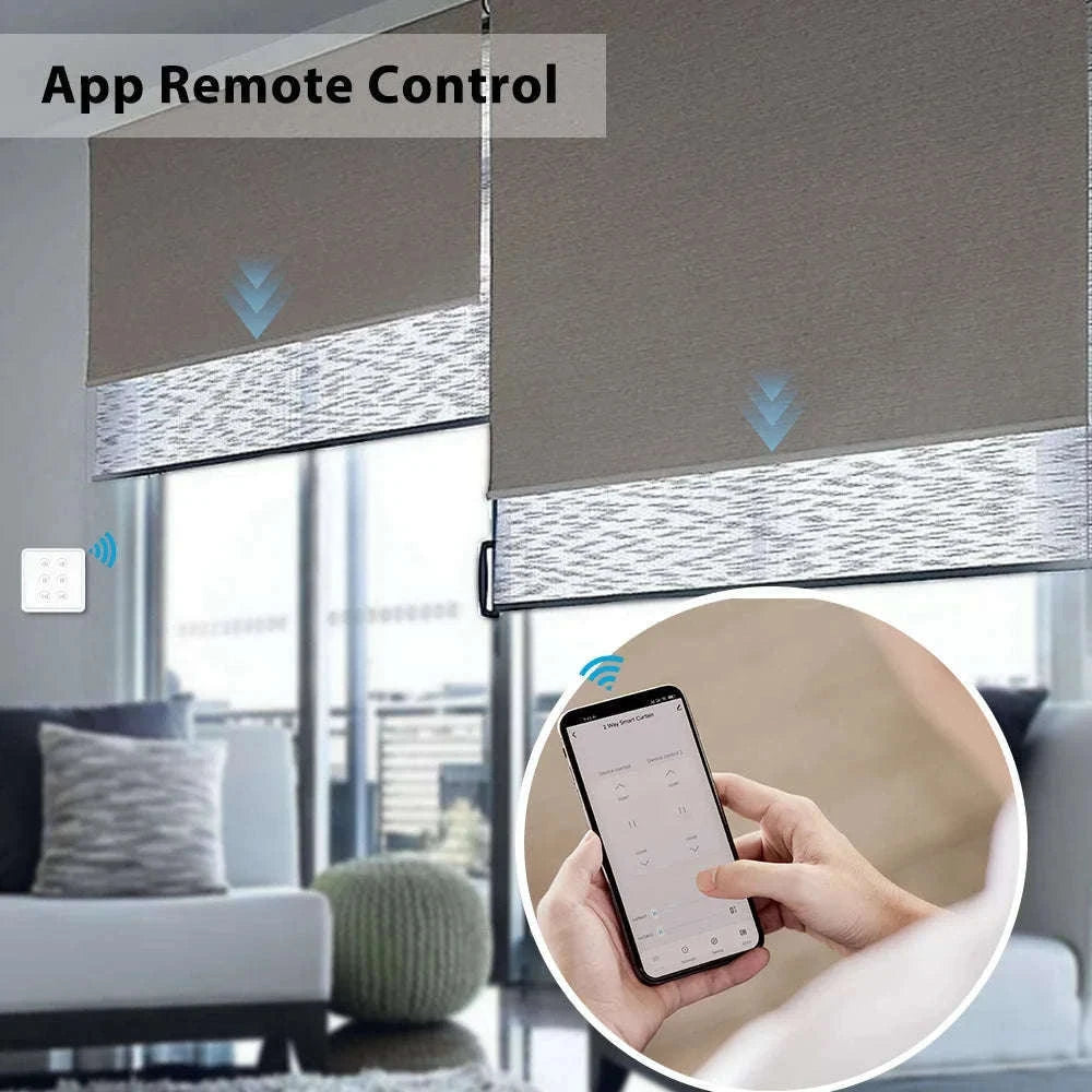WiFi Double Curtain Switch for Smart Roller Shutters-Default Title
