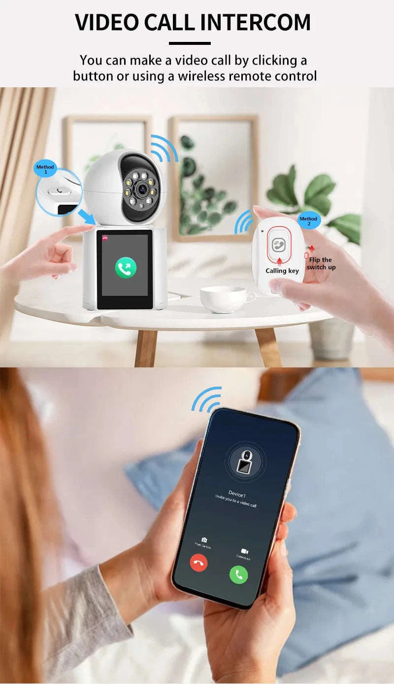 WiFi PTZ Baby IP Camera with 2.8 Inch Screen and Two-Way Audio-3MP WIFI Camera / US Plug / 3.6mm|United States