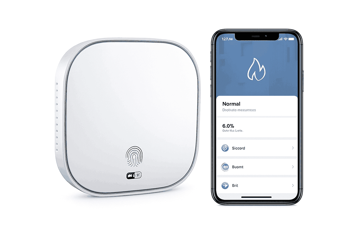 WiFi Smart Gas and Carbon Monoxide Alarm Detector-US Plug