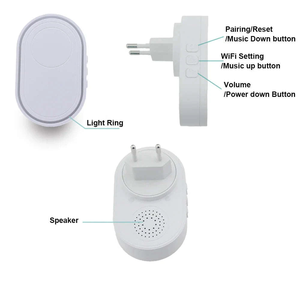 WiFi SOS Emergency Alert System with Caregiver App Notifications-UK Plug