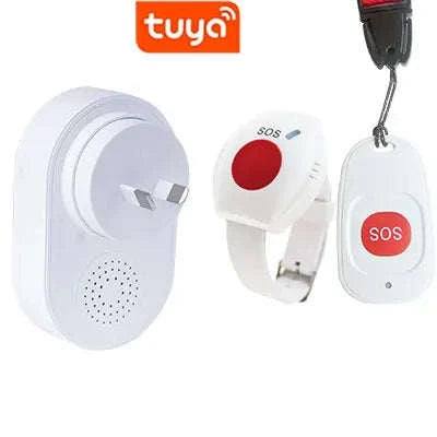 WiFi SOS Emergency Alert System with Caregiver App Notifications-UK Plug