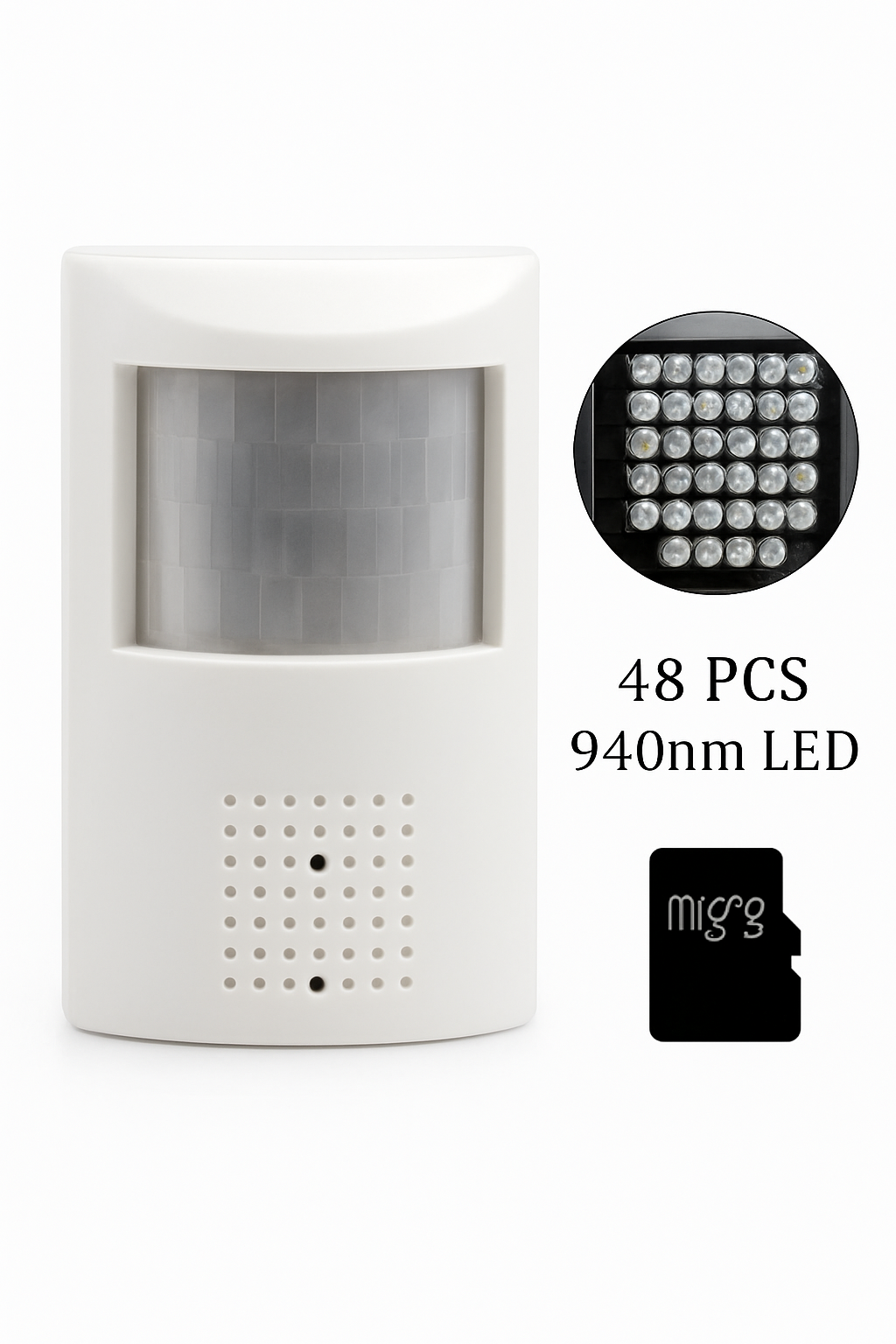 Indoor-Wireless-IP-Kamera 5MP HD mit unsichtbarem IR und Mikrofon