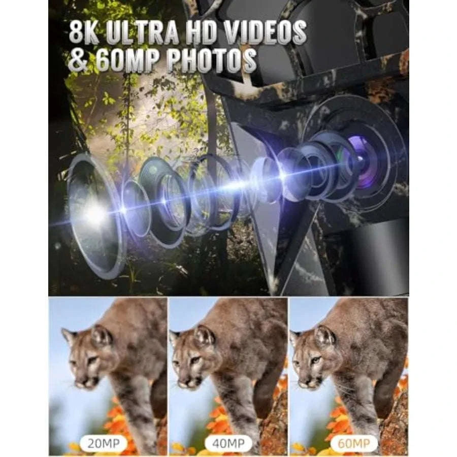 Wildlife Trail Camera with 8K 60MP and 0.1s Motion Activation-United States / aspic