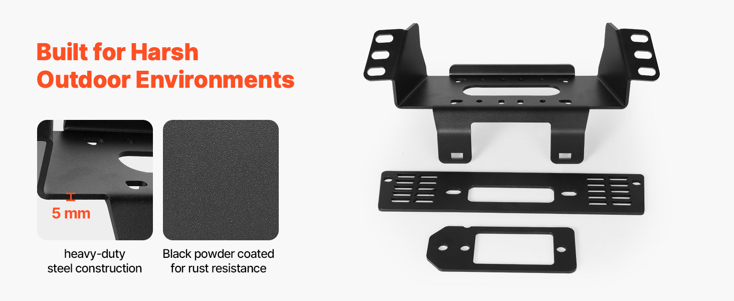 Polaris Ranger Winch Hitch Mount 2000–3600 lbs Fit 2010–2021