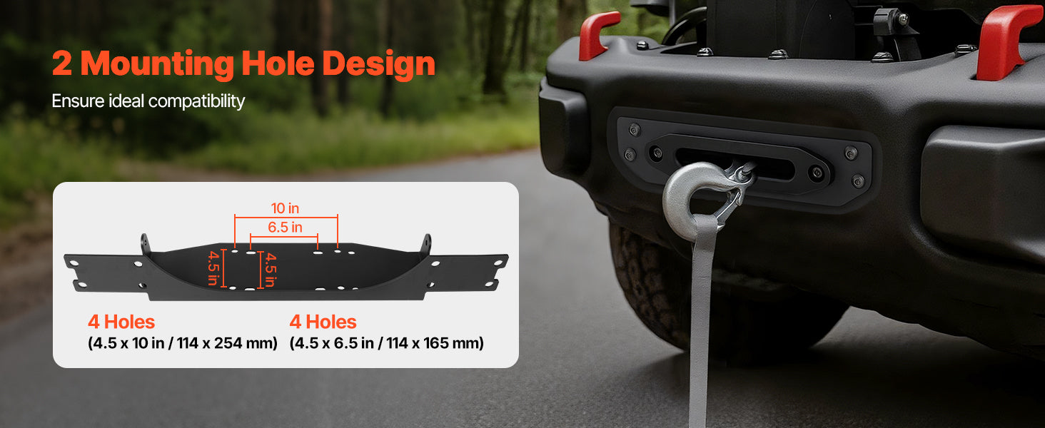 Držiak navijaka Jeep JL/JT na ťažné zariadenie s dvojitými možnosťami montáže