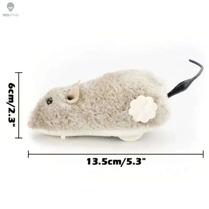 Wind‑up Mouse Toy for Pets – Lifelike Plush, Interactive Play & Exercise-Default Title