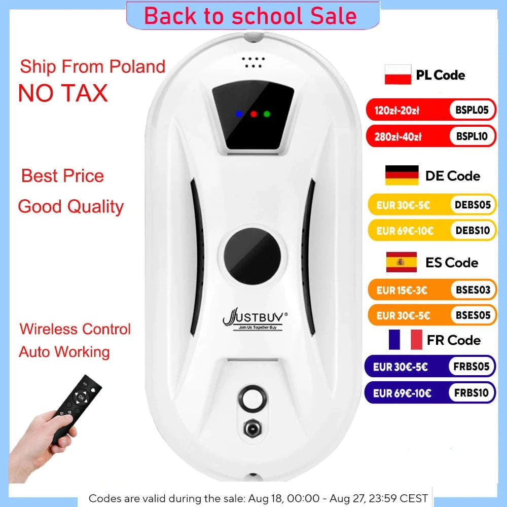 Window Robot Vacuum Cleaner with Remote-Controlled Auto Glass Cleaning-Window cleaner / Poland
