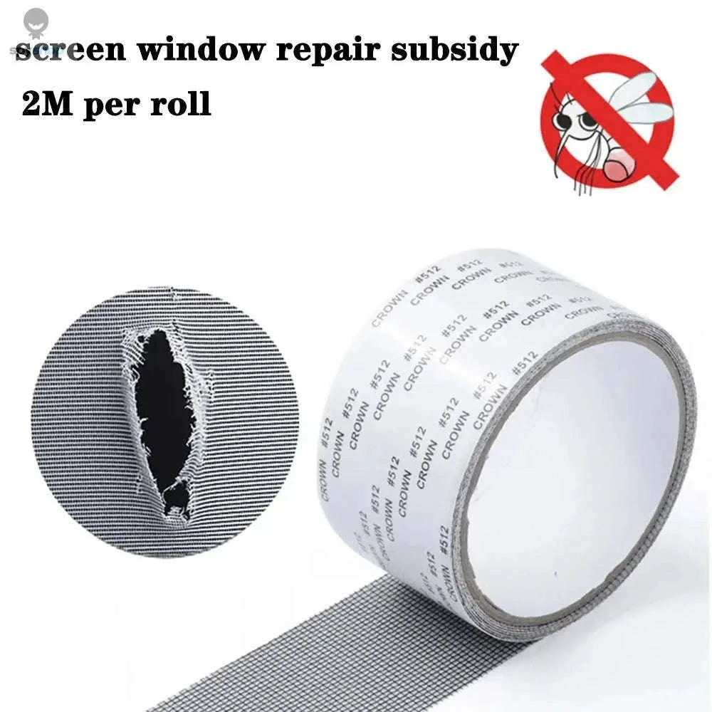 Window Screen Repair Tape for Fast Screen Patching-black