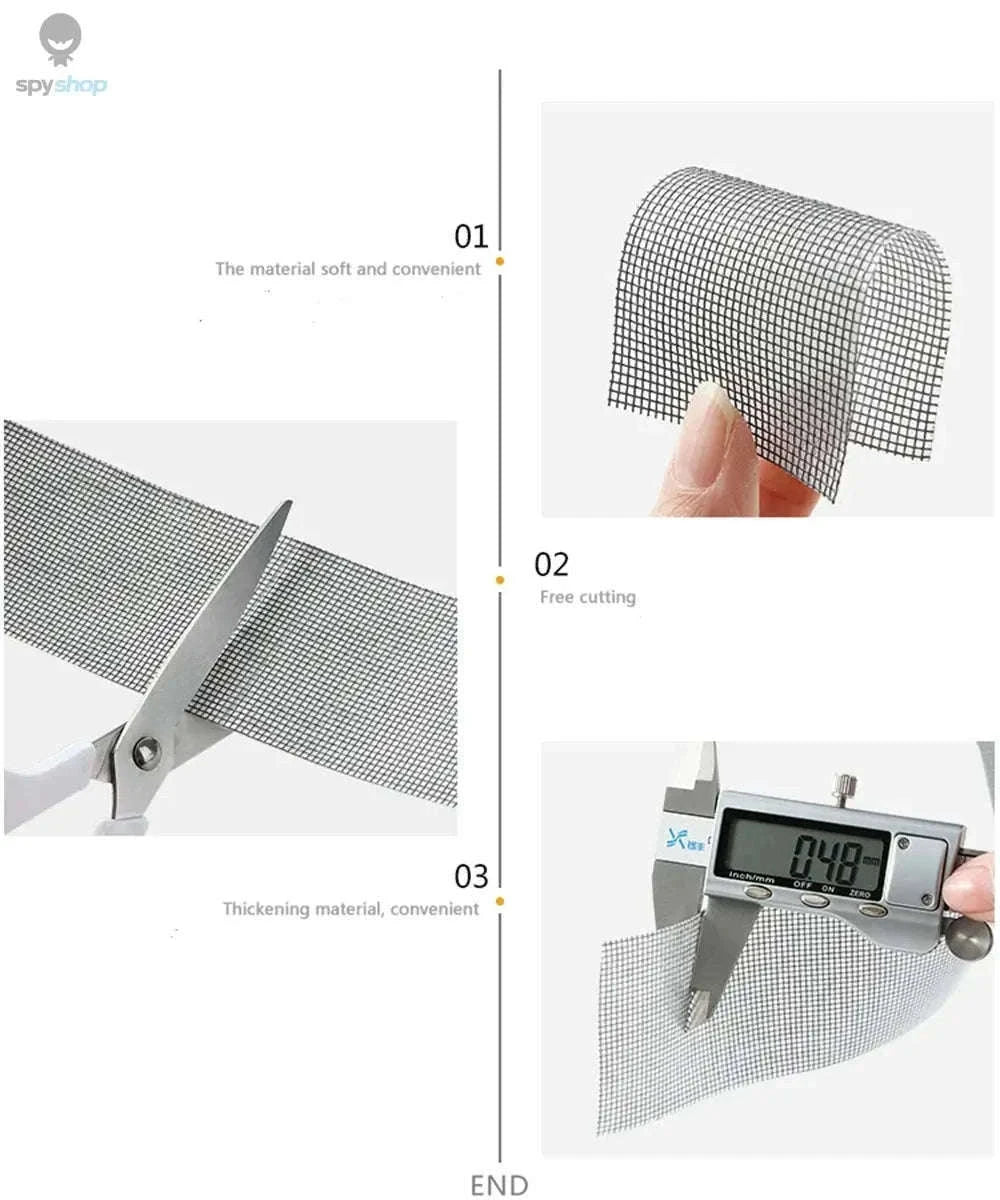 Window Screen Repair Tape for Fast Screen Patching-black