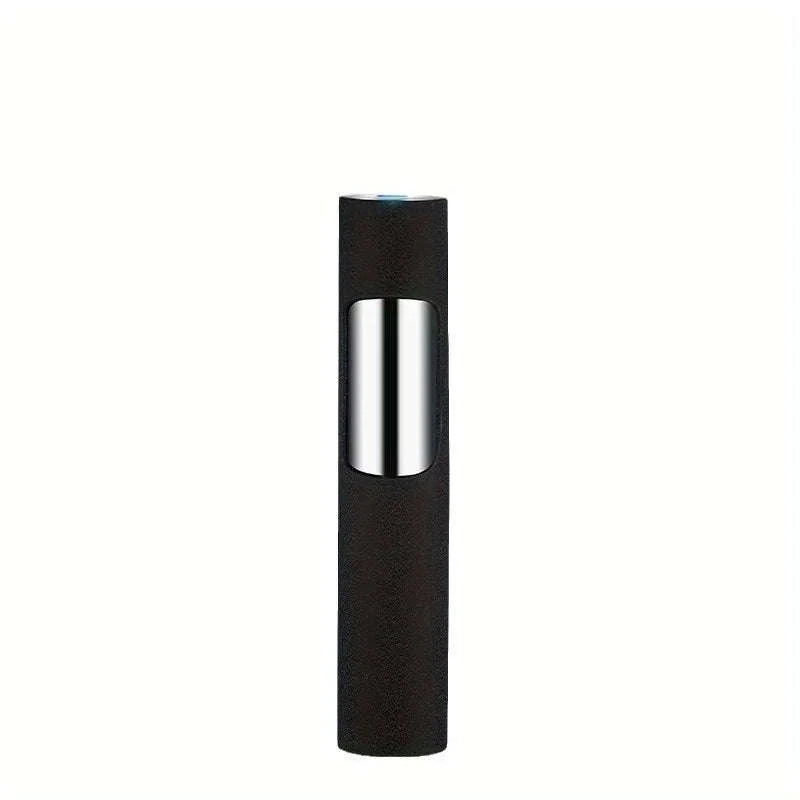 Windproof Blue Jet Flame Mini Refillable Torch Lighter-Matte Black / United States