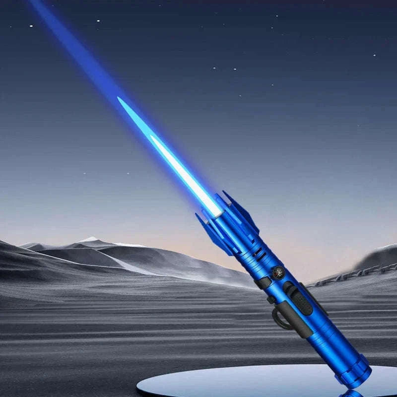 Windproof Butane Torch Lighter with Adjustable Blue Flame-K39 Black