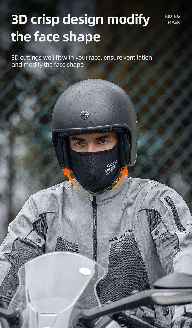 Windproof Fleece Face Mask Balaclava for Cycling & Outdoor Use-MZ011 / one size