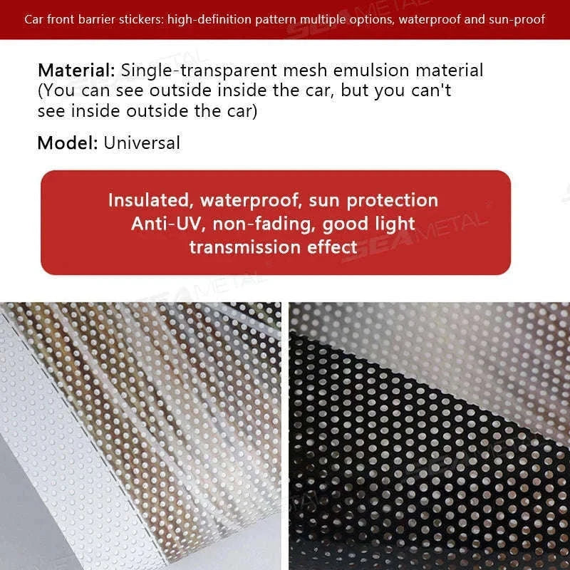 Windshield Sun Protection Sticker Car Window Sun Shade Cover-Matte black