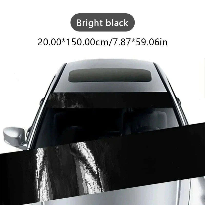 Windshield Sun Protection Sticker Car Window Sun Shade Cover-Matte black