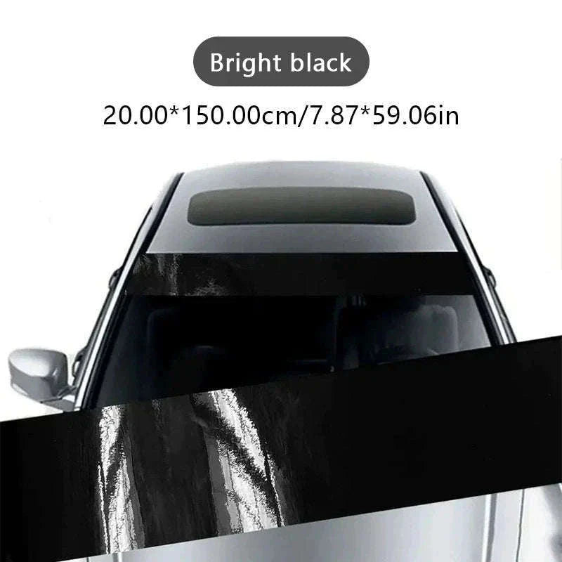 Windshield Sun Protection Sticker Car Window Sun Shade Cover-Matte black