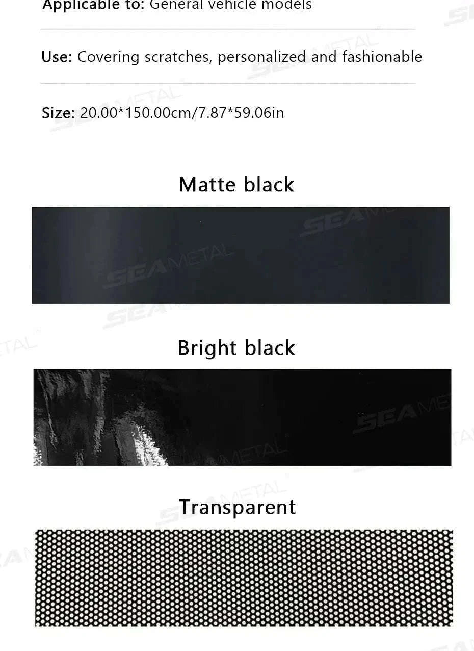 Windshield Sun Protection Sticker Car Window Sun Shade Cover-Matte black