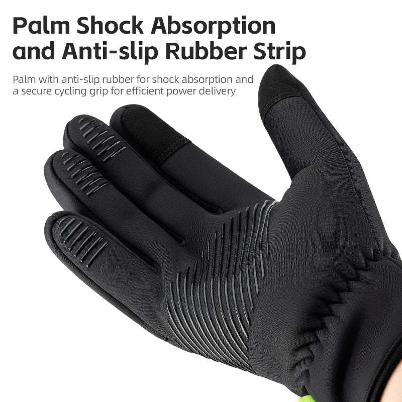Winter Cycling Gloves Touchscreen Full Finger Warm Anti-Slip Grip-S351 / M