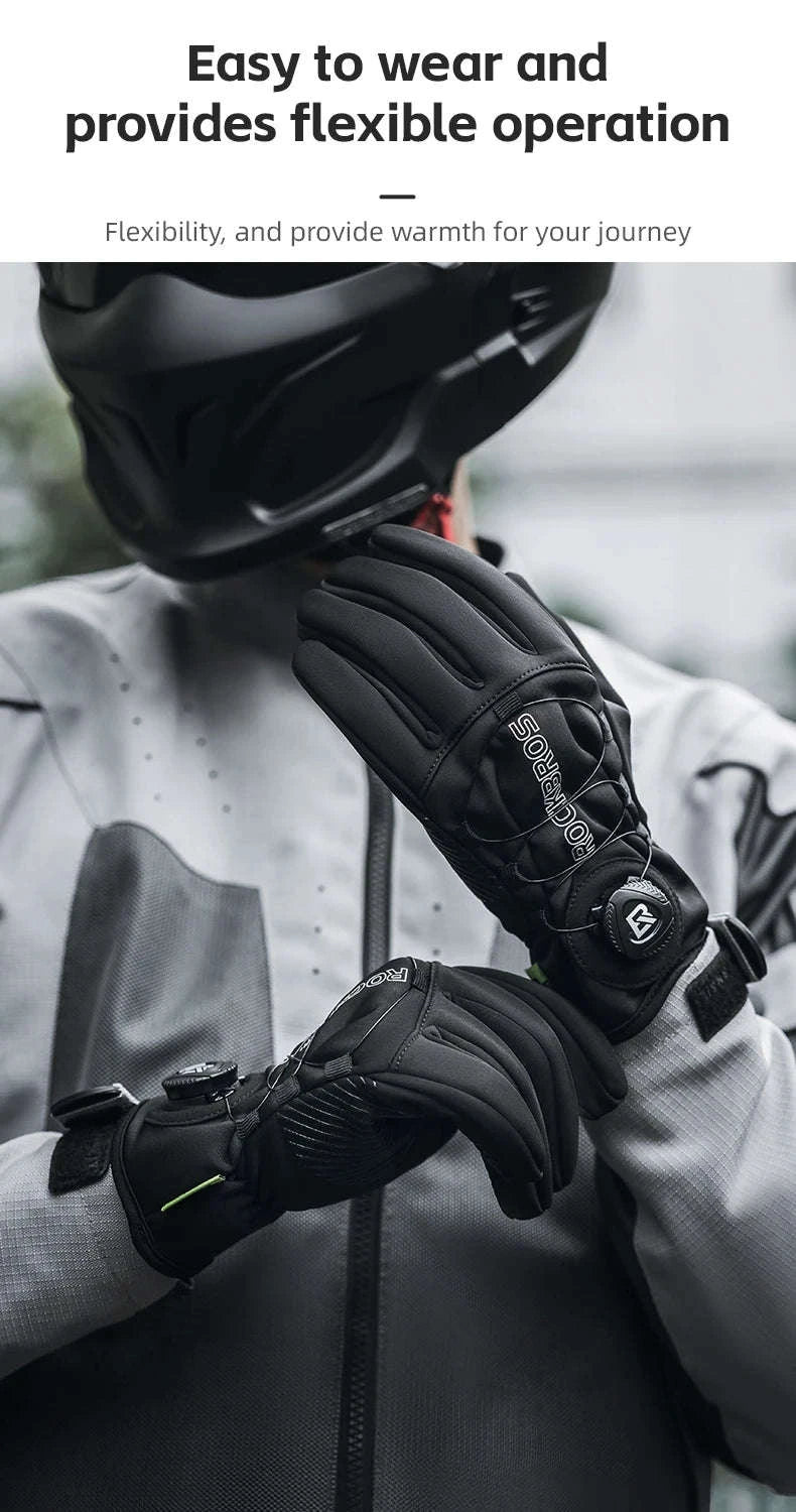 Winter Cycling Gloves Touchscreen Full Finger Warm Anti-Slip Grip-S351 / M