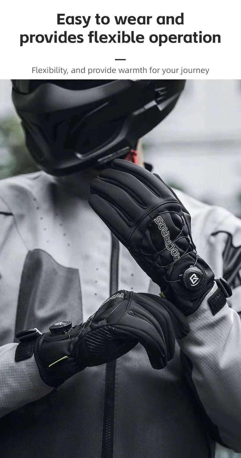 Winter Cycling Gloves Touchscreen Full Finger Warm Anti-Slip Grip-S351 / M