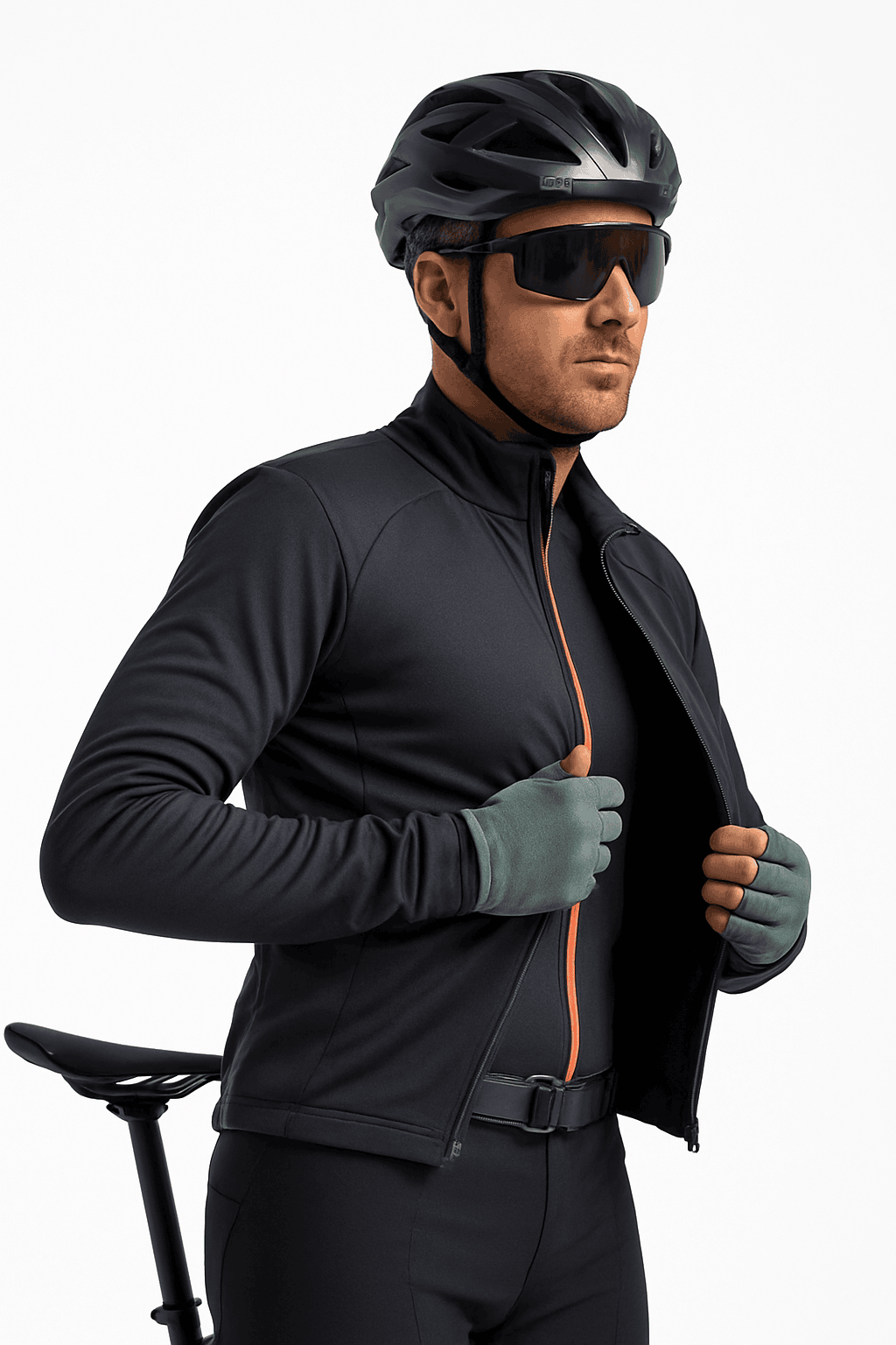 Winter Cycling Jacket Thermal Windproof MTB Road Riding Coat-Asia L (EU M)