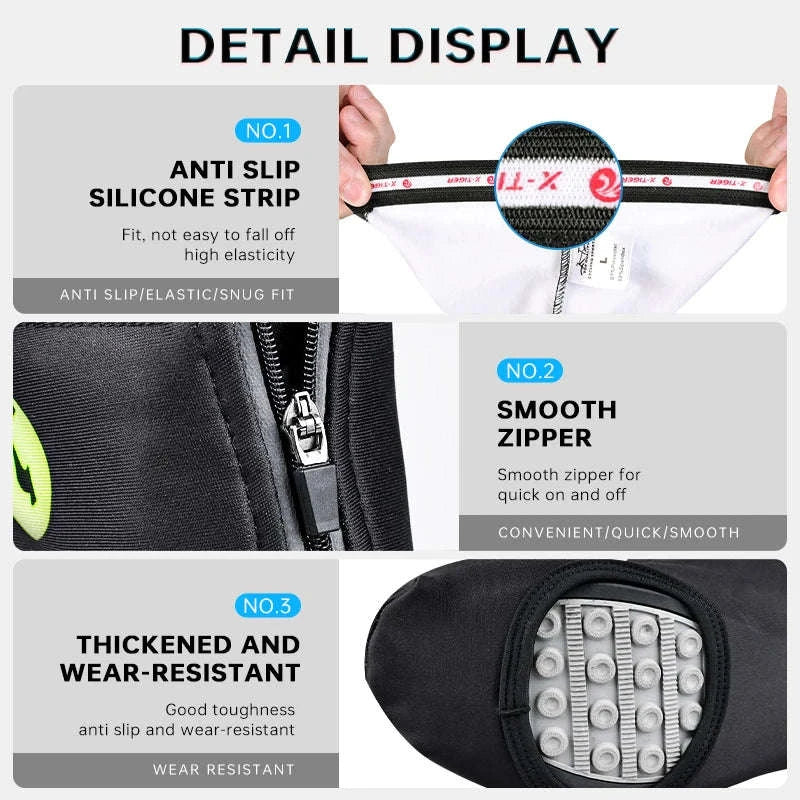 Winter Cycling Shoe Covers with Thermal Fleece X-TIGER-XM-ZPXT-20602 / L