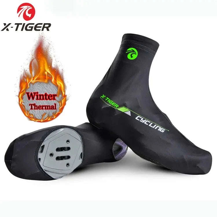 Winter Cycling Shoe Covers with Thermal Fleece X-TIGER-XM-ZPXT-20602 / L