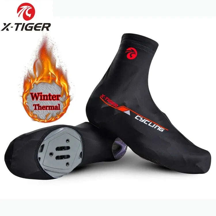 Winter Cycling Shoe Covers with Thermal Fleece X-TIGER-XM-ZPXT-20602 / L