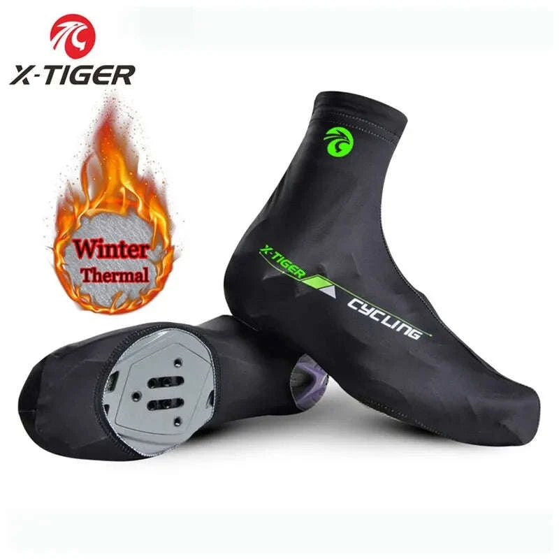 Winter Cycling Shoe Covers with Thermal Fleece X-TIGER-XM-ZPXT-20602 / L