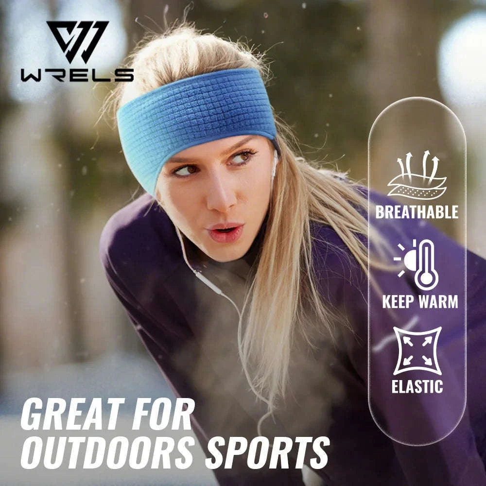 Winter Ear Warmers Headband for Cold-Weather Sports-1pc blue