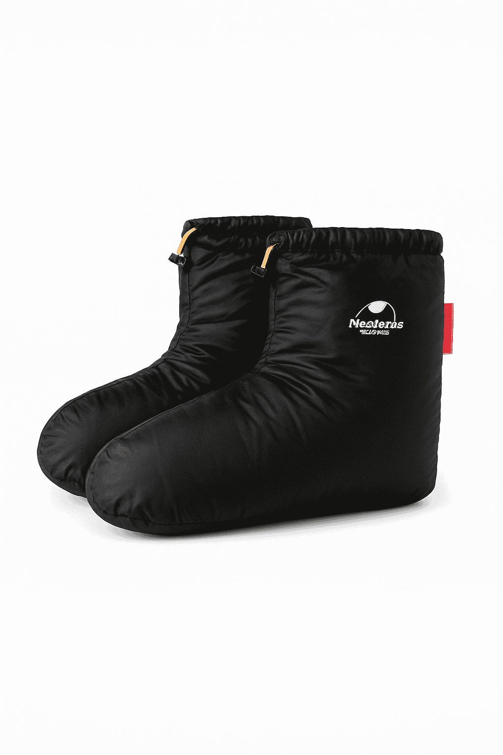 Winter Goose Down Slipper Boots Warm Outdoor Thermal Foot Cover-Black / M / China Mainland