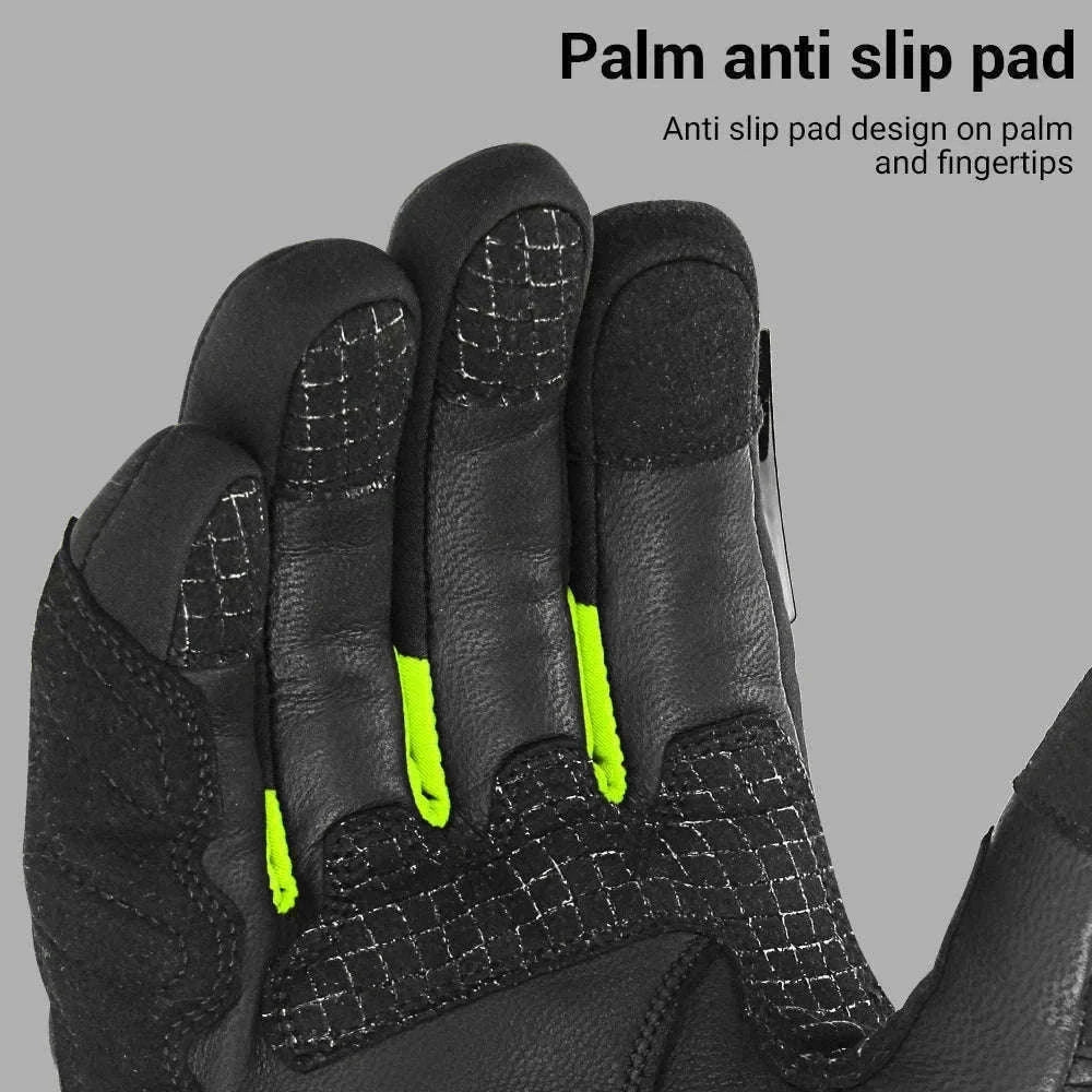 Winter Motorcycle Gloves for Cold-Weather Riding-WN-04 Red / L