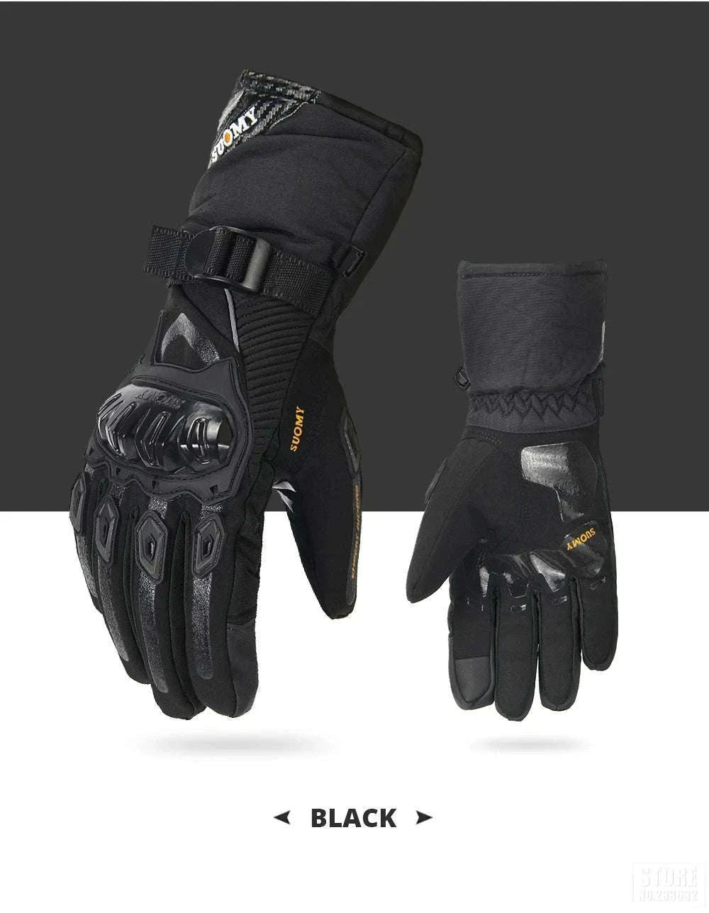 Winter Motorcycle Gloves for Cold-Weather Riding-WN-04 Red / L