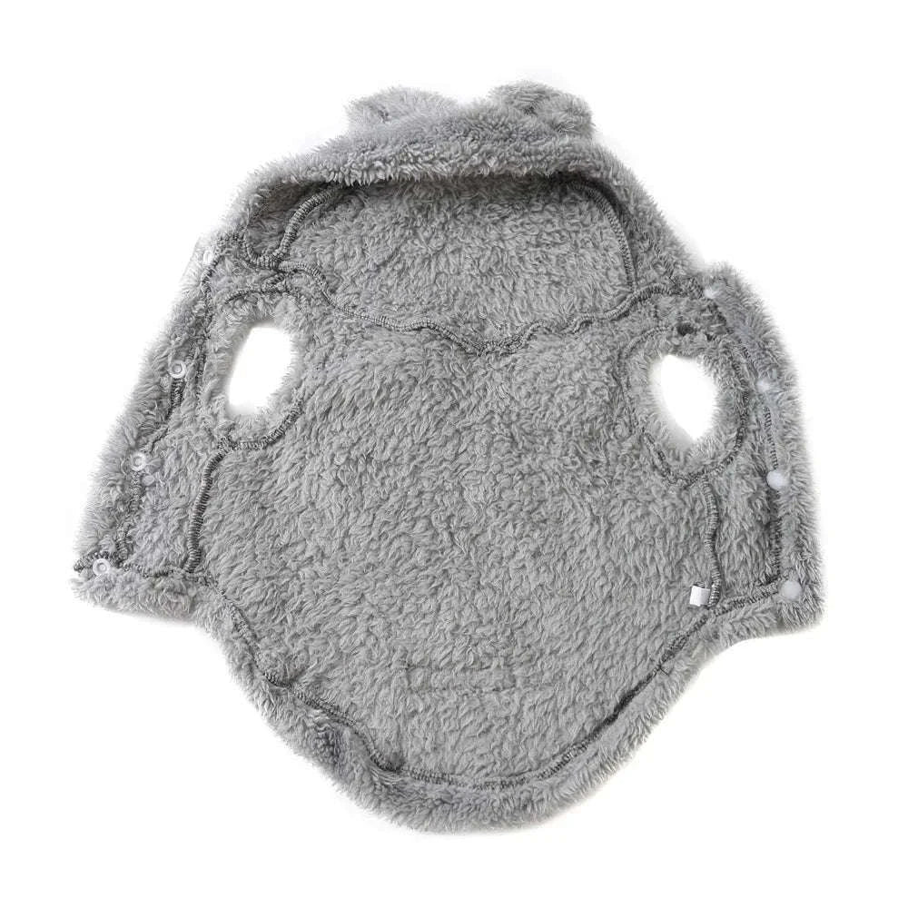 Winter Pet Hoodie Sweater for Small and Medium Dogs & Cats-Gray / S