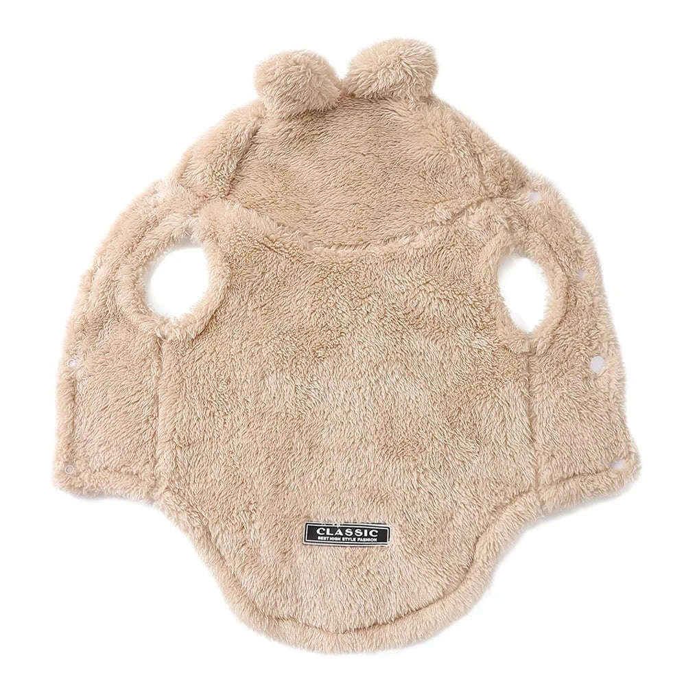 Winter Pet Hoodie Sweater for Small and Medium Dogs & Cats-Gray / S