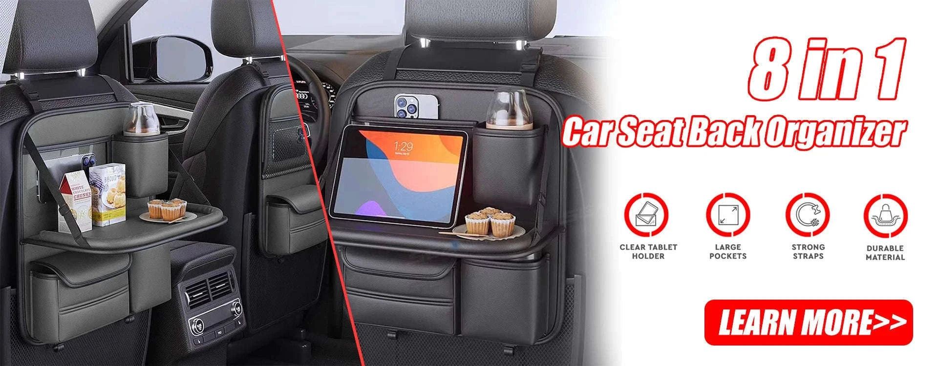 Winter Plush Car Seat Cover-Gray Front 1 pc
