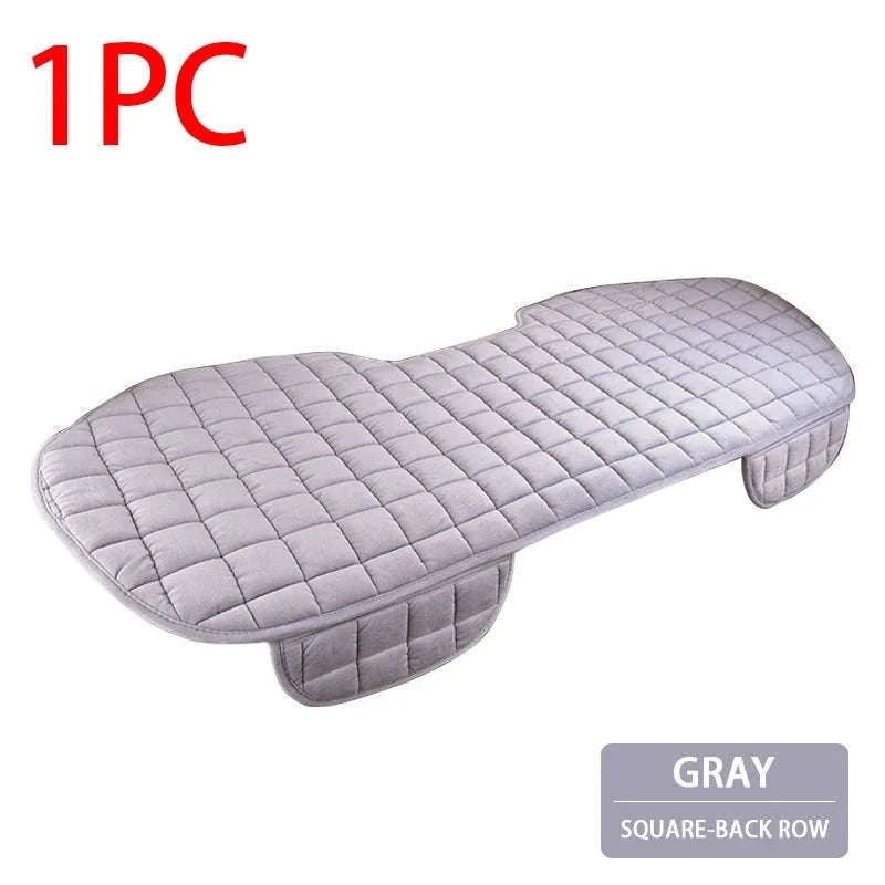 Winter Plush Car Seat Cover-Gray Front 1 pc