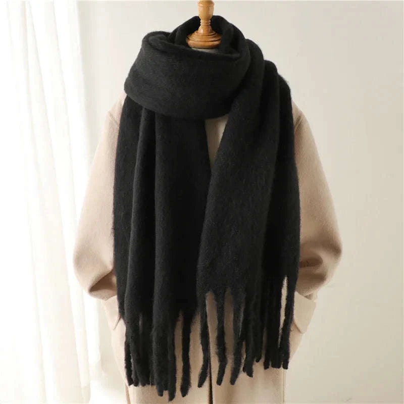 Winter Scarf for Women Cashmere-Feel Pashmina Wrap-Beige