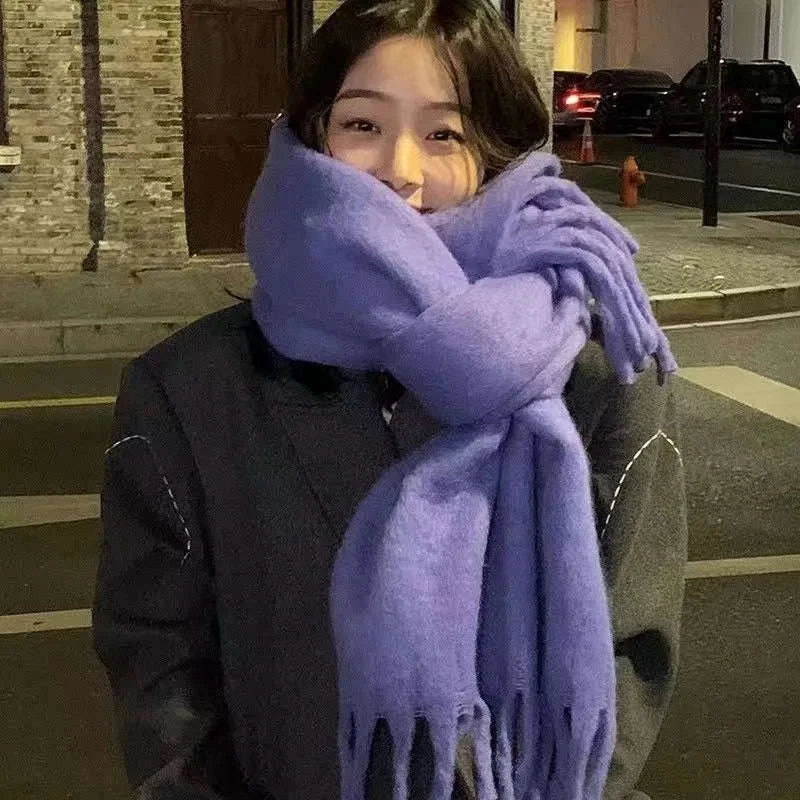 Winter Scarf for Women Cashmere-Feel Pashmina Wrap-Beige