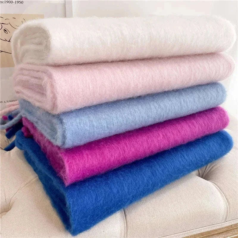 Winter Scarf for Women Cashmere-Feel Pashmina Wrap-khaki