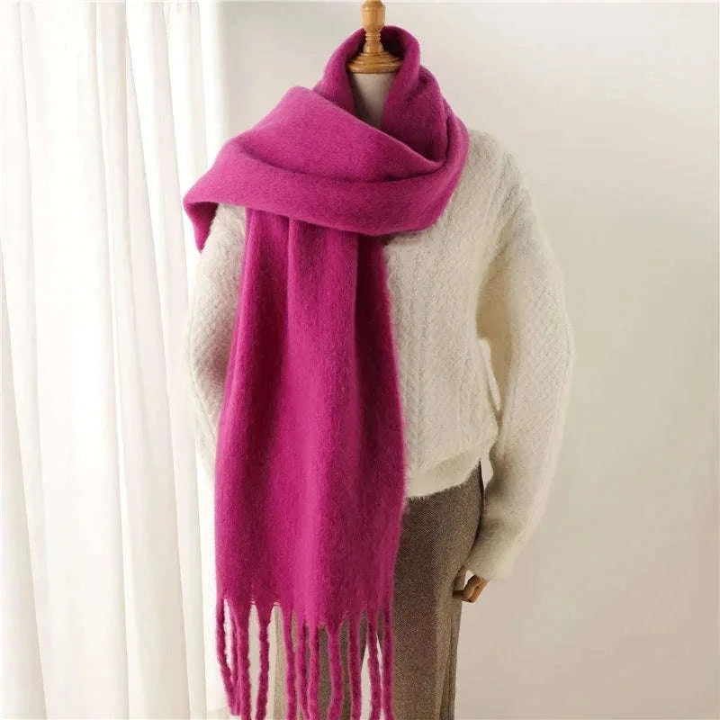 Winter Scarf for Women Cashmere-Feel Pashmina Wrap-khaki