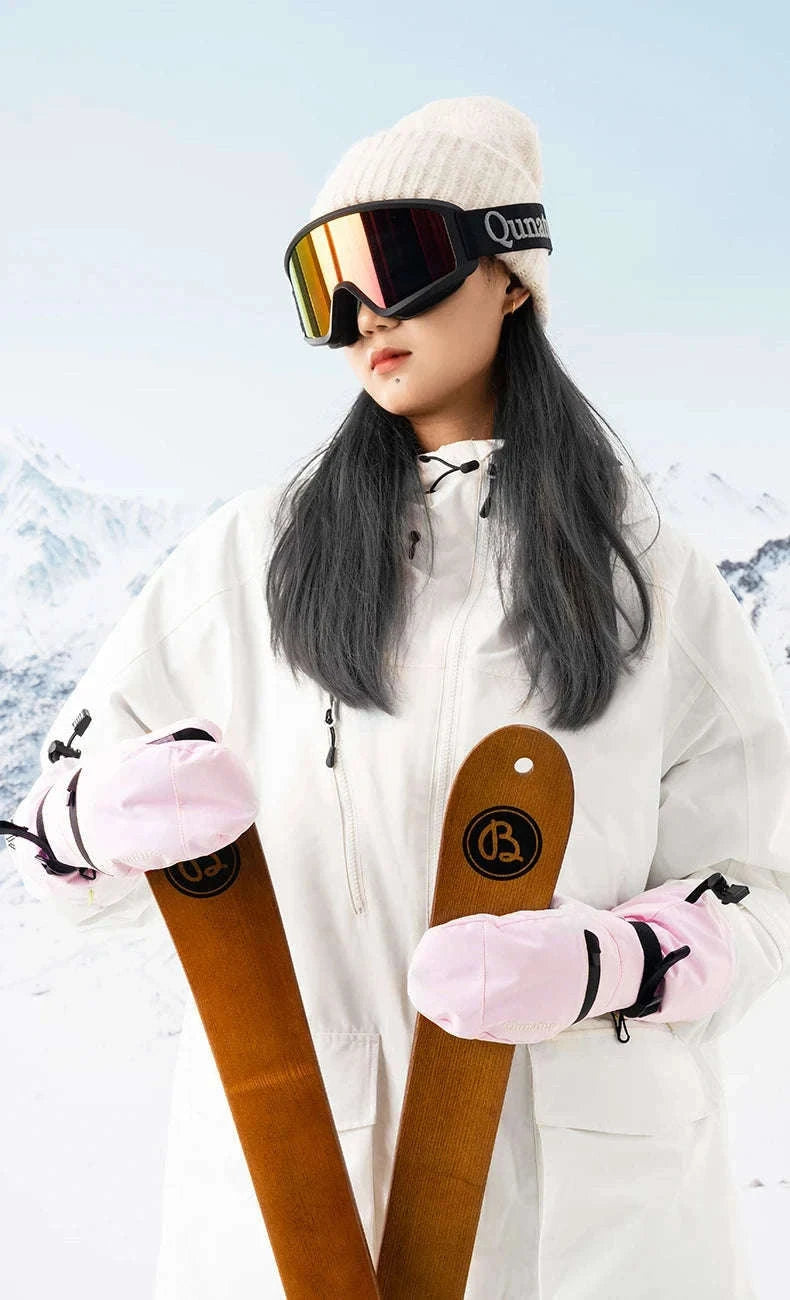 Winter Ski Gloves Waterproof Touchscreen Non-Slip Windproof Warm-014-S345-PK / XL