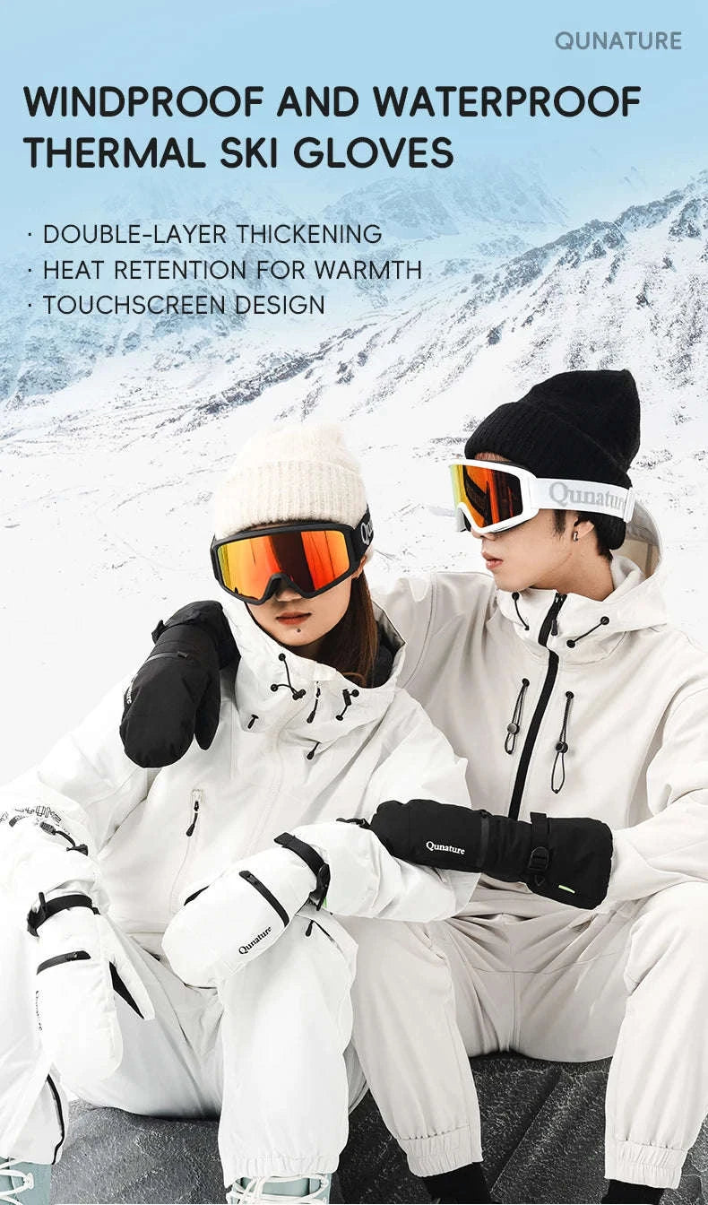 Winter Ski Gloves Waterproof Touchscreen Non-Slip Windproof Warm-014-S345-PK / XL